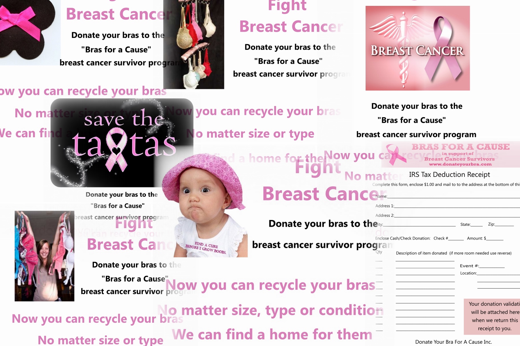 donation event for Bras for a Cause