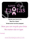 Event flyer for Bras for a Cause