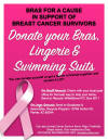 Event flyer for Bras for a Cause